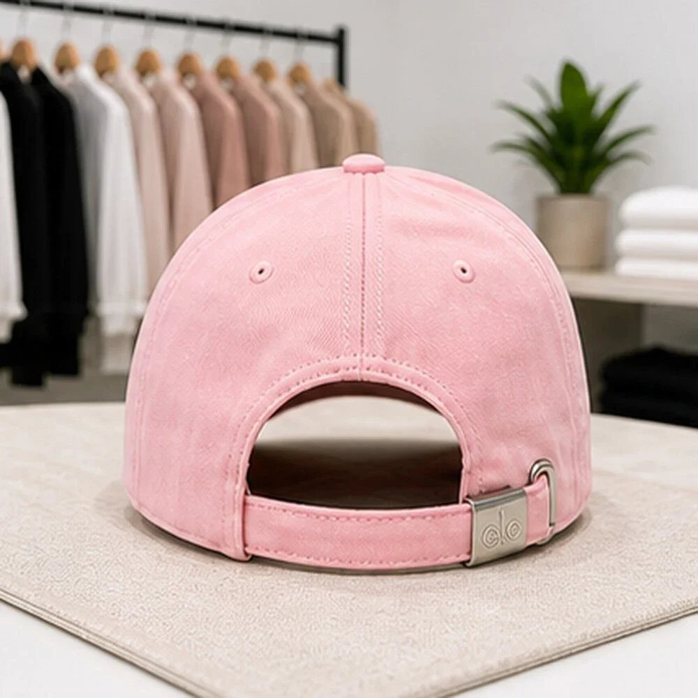 ALO Yoga Pink Athleisure Baseball Cap Hat Logo
